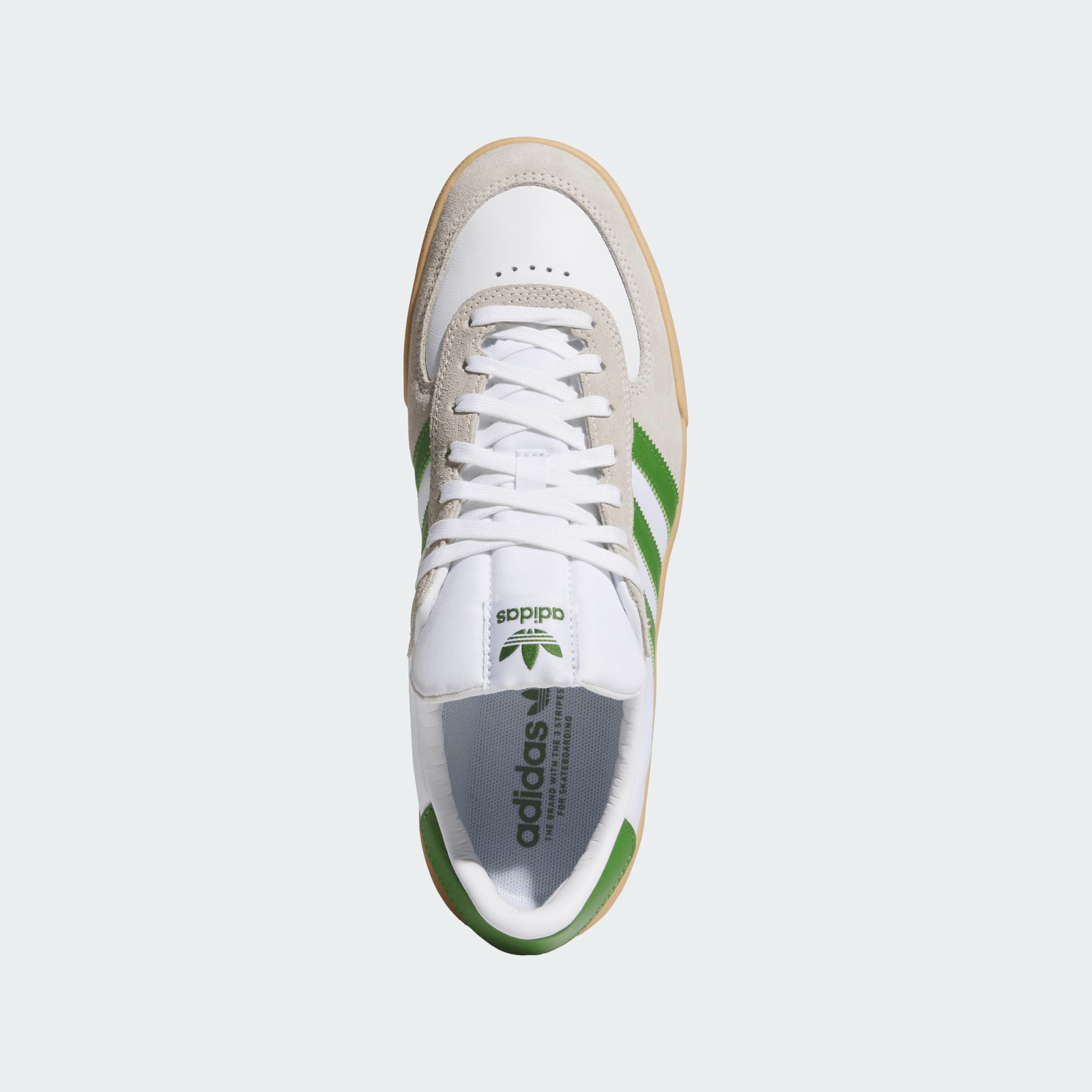ADIDAS SKATEBOARDING GLENBURN CLOUD WHITE - CREW GREEN - GUM - Tôpette Skateboards & Lifestyle